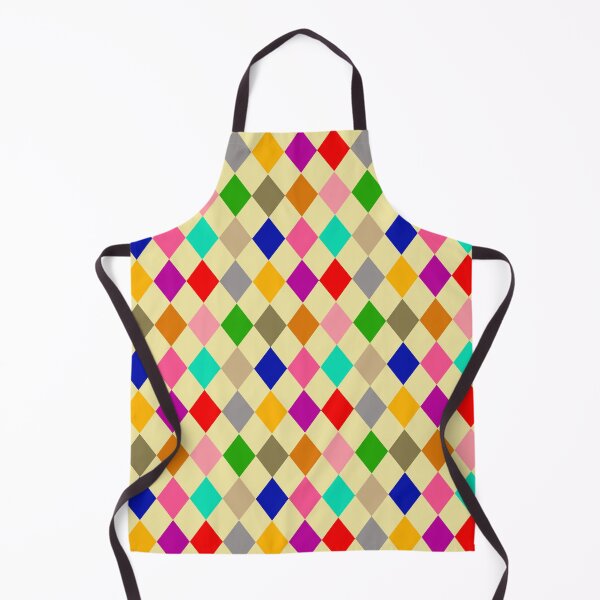 Item preview, Multicolored Harlequin Diamonds Pattern Design - Yellow designed and sold by PatternTitan.