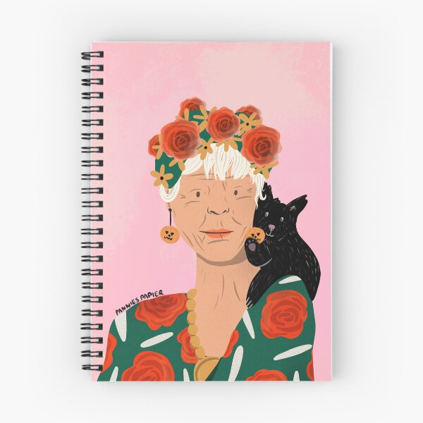 Item preview, Halloween Grandma Portrait with Black Cat designed and sold by Pannies Papier.
