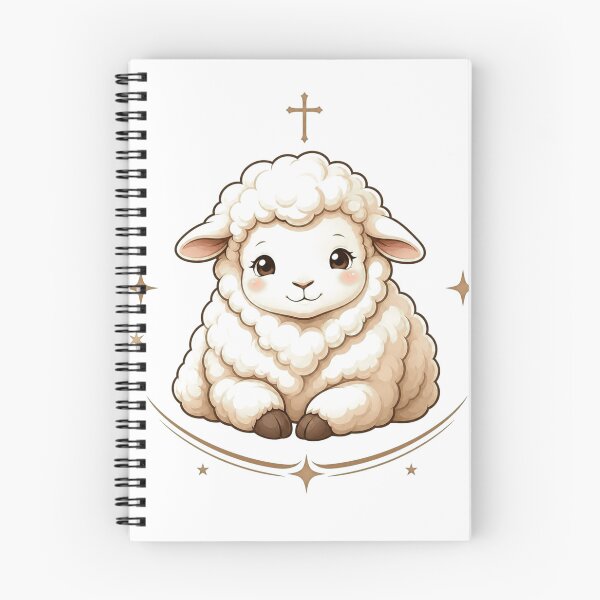 Item preview, Trust in the Lord | Cute Lamb Christian Sticker | Faith Kawaii Art designed and sold by lindalifepeace.