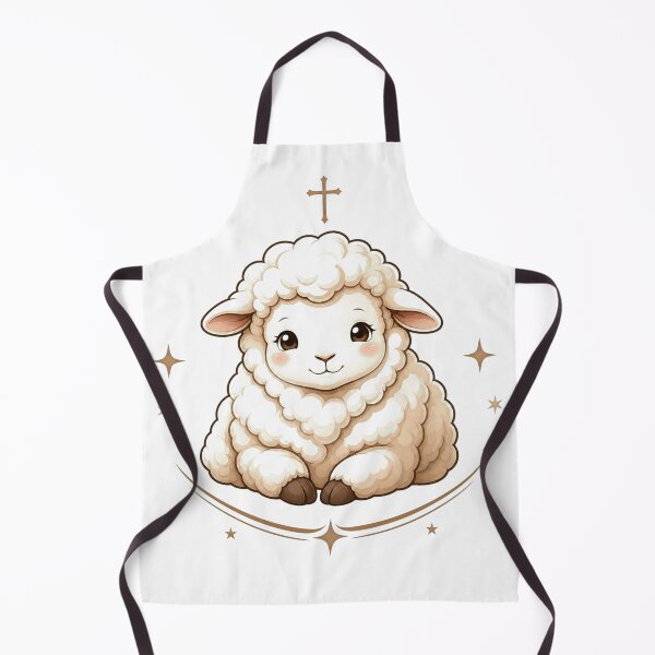 Item preview, Trust in the Lord | Cute Lamb Christian Sticker | Faith Kawaii Art designed and sold by lindalifepeace.