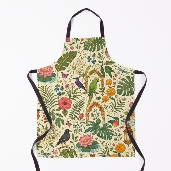 Item preview, Aesthetic Tropical Birds & Palace Courtyard Wallpaper Pattern designed and sold by OpenDreamArts.