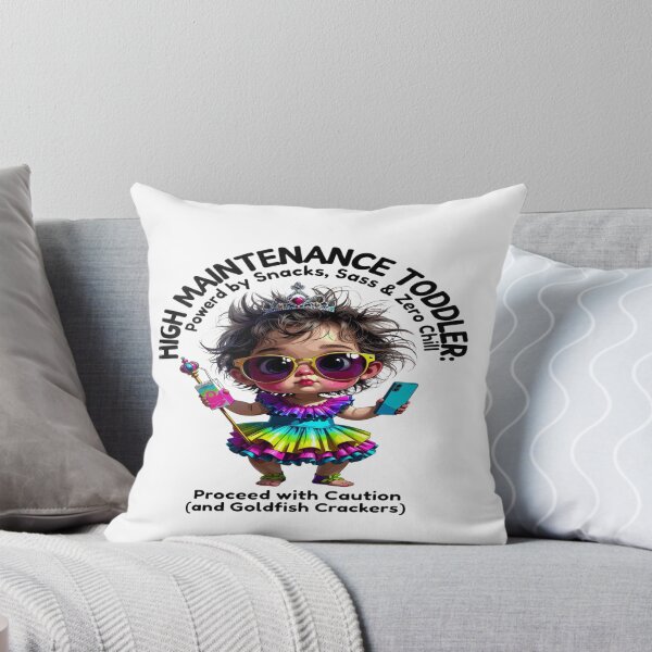 Item preview, High Maintenance Toddler – Snacks, Sass & Zero Chill | Funny Toddler Mom Life T-Shirt | Cute Chaos Baby Graphic | Parenting Humor Gift designed and sold by Sushikidsntod.