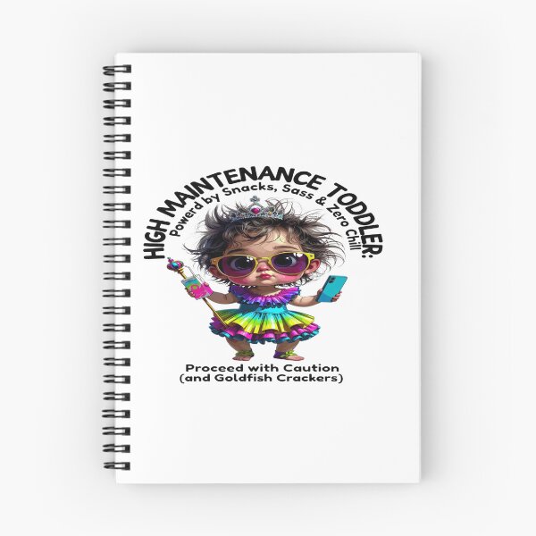 Item preview, High Maintenance Toddler – Snacks, Sass & Zero Chill | Funny Toddler Mom Life T-Shirt | Cute Chaos Baby Graphic | Parenting Humor Gift designed and sold by Sushikidsntoddlers.