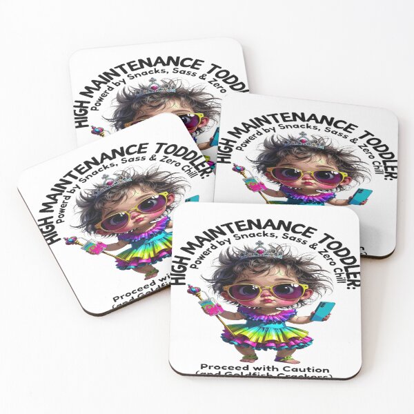Item preview, High Maintenance Toddler – Snacks, Sass & Zero Chill | Funny Toddler Mom Life T-Shirt | Cute Chaos Baby Graphic | Parenting Humor Gift designed and sold by Sushikidsntoddlers.