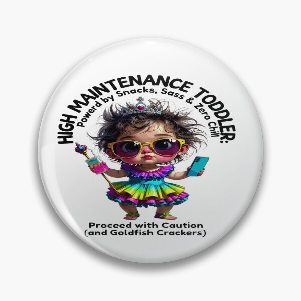 Item preview, High Maintenance Toddler – Snacks, Sass & Zero Chill | Funny Toddler Mom Life T-Shirt | Cute Chaos Baby Graphic | Parenting Humor Gift designed and sold by Sushikidsntoddlers.