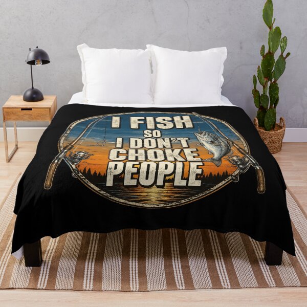 Item preview, I Fish So I Dont Choke People Fun Hilarious Saying Fishing designed and sold by OlakunleOloroz.