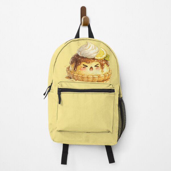 Item preview, Kawaii Lemon Tart Watercolor Illustration – Cute Citrus Dessert Character Art designed and sold by MagicMakerPh.