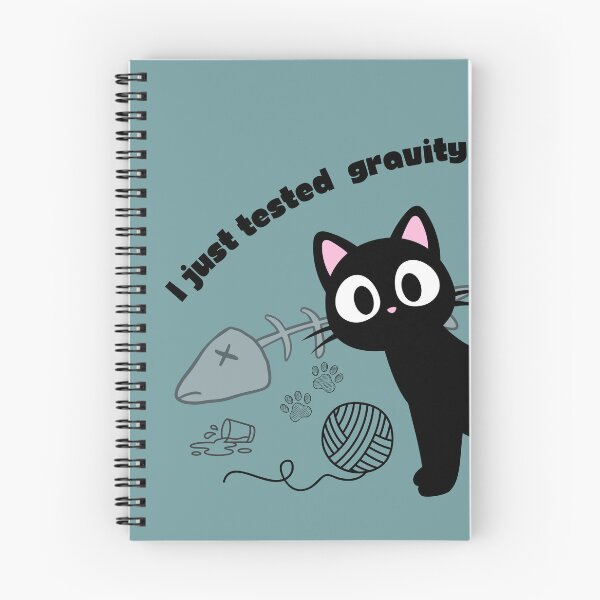 Item preview, Funny Black Cat Shirt - I Just Tested Gravity Cat Meme designed and sold by AhmadAnnaPrints.
