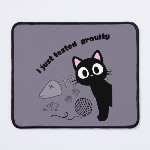 Item preview, Funny Black Cat Shirt - I Just Tested Gravity Cat Meme designed and sold by AhmadAnnaPrints.