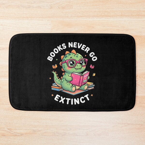 Item preview, Cute Dinosaur With Books Reading Never Go Extinct designed and sold by dudelinart.