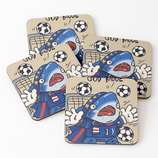 Item preview, God Mode Juggling Soccer Shark designed and sold by FinGoalieCo.