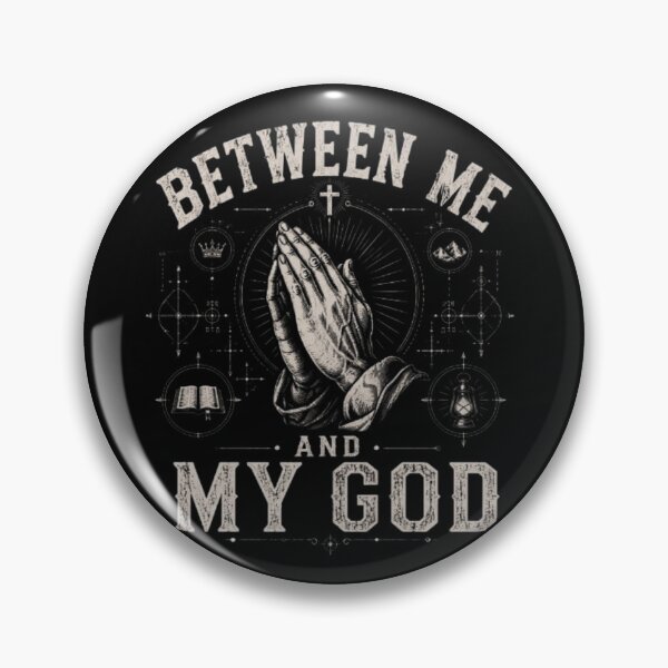 Item preview, Between Me and My God – Vintage Praying Hands Christian Faith T-Shirt Design designed and sold by Obiechefu.