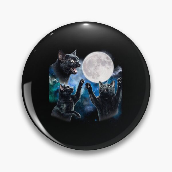 Item preview, Black Cat Howling The Moon designed and sold by ArtCreations79.