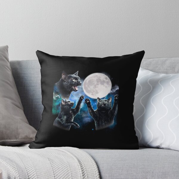 Item preview, Black Cat Howling The Moon designed and sold by ArtCreations79.