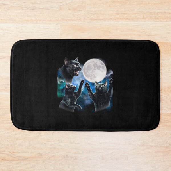 Item preview, Black Cat Howling The Moon designed and sold by ArtCreations79.