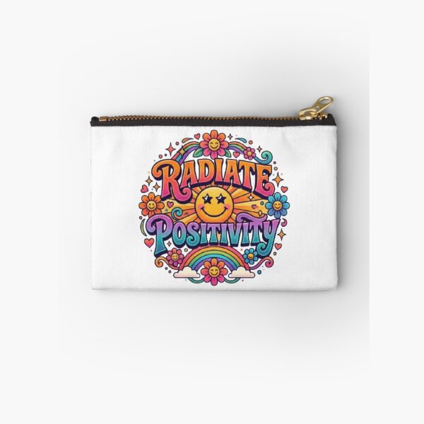 Item preview, Radiate Positivity Retro Typography T-Shirt | Groovy Colorful Quote | Smiley Aesthetic Graphic Tee designed and sold by Faisal  Shah.
