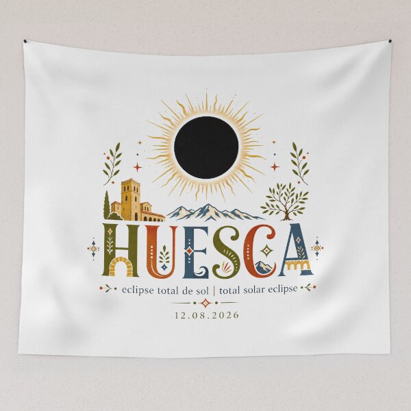 Item preview, Huesca Total Solar Eclipse 2026 designed and sold by Beyond Destinations.