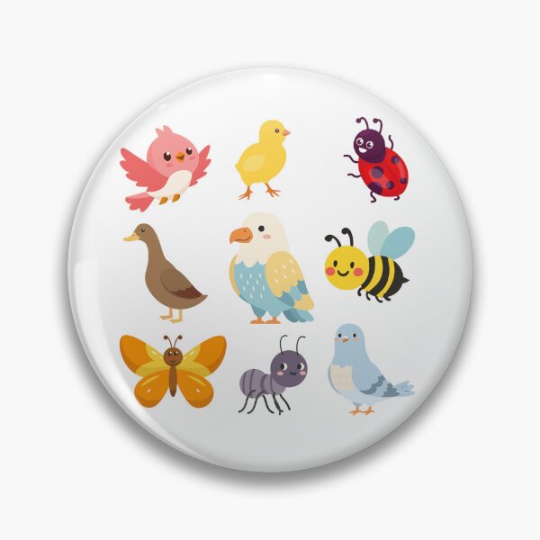 Item preview, Cute Cartoon Birds & Insects Collection | Kawaii Animal Clipart | Kids Nursery Illustration designed and sold by MakeMemoryStore.