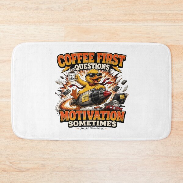Item preview, Coffee First Funny Duck | Sarcastic Office Comic designed and sold by Cavalier-org.