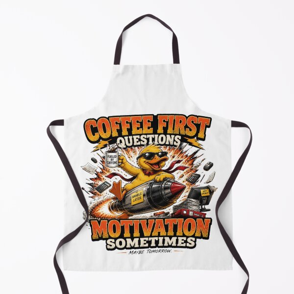 Item preview, Coffee First Funny Duck | Sarcastic Office Comic designed and sold by Cavalier-org.