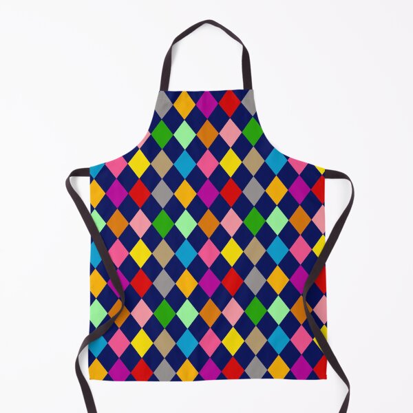 Item preview, Multicolored Harlequin Diamonds Pattern Design - Blue designed and sold by PatternTitan.