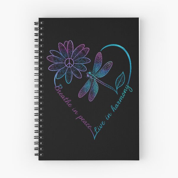 Item preview, Dragonfly & Peace Flower | Boho Botanical Decor | Mindful Nature Aesthetic | Free Spirit Vibes designed and sold by SlocifieShop.
