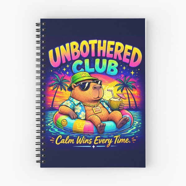 Item preview, Unbothered Club – Chill Capybara Art designed and sold by Dogandesighn.