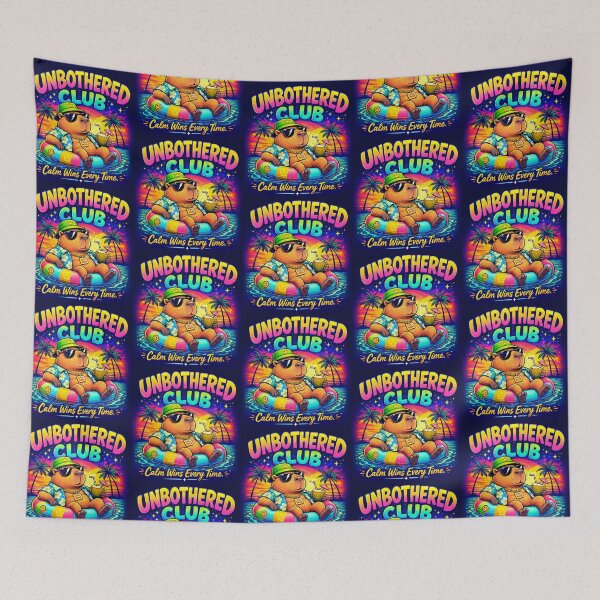 Item preview, Unbothered Club – Chill Capybara Art designed and sold by Dogandesighn.
