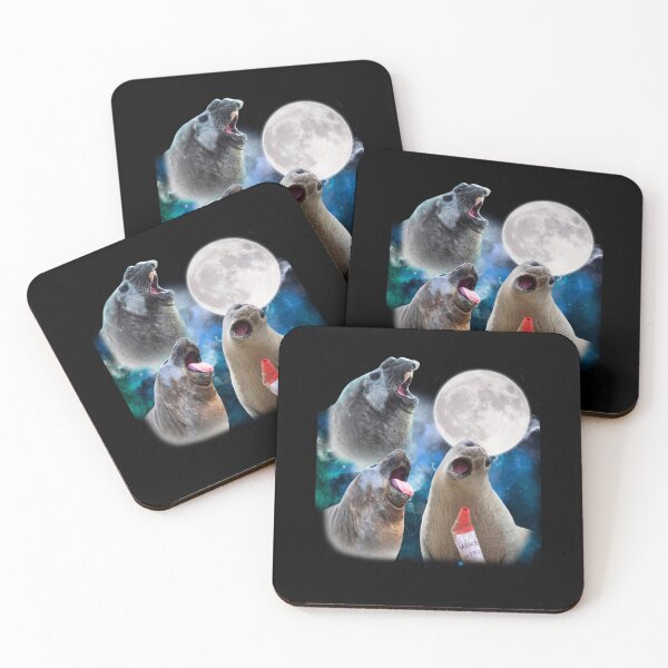 Item preview, Neil the seal howling the moon designed and sold by ArtCreations79.
