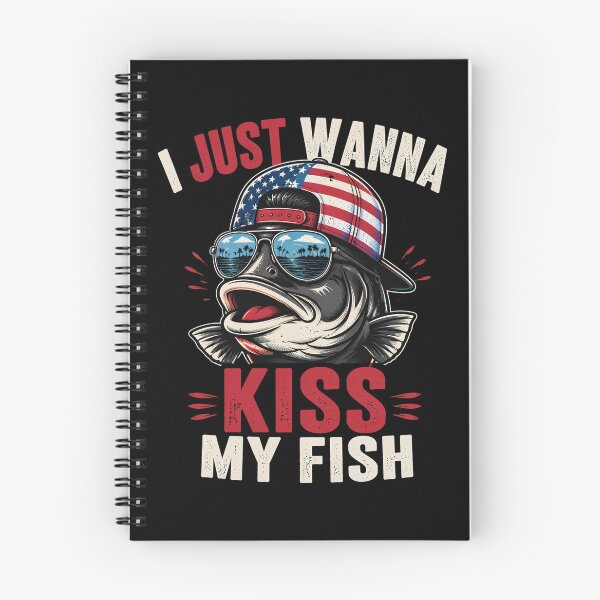 Item preview, I Just Wanna Kiss My Fish Funny Sarcastic Patriotic USA designed and sold by OlakunleOloroz.