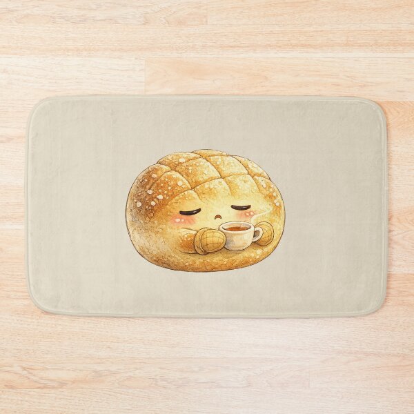Item preview, Kawaii Melon Pan Watercolor Illustration – Cute Japanese Bread Character Art designed and sold by MagicMakerPh.