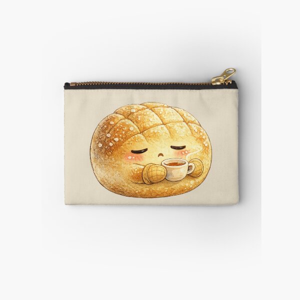 Item preview, Kawaii Melon Pan Watercolor Illustration – Cute Japanese Bread Character Art designed and sold by MagicMakerPh.