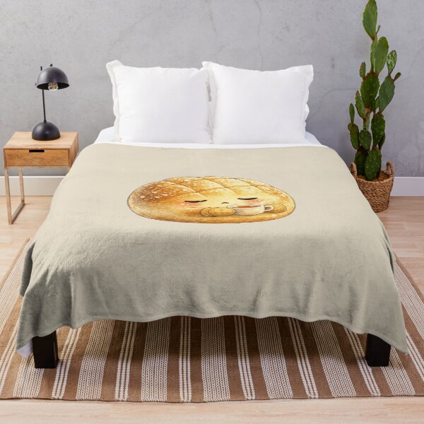 Item preview, Kawaii Melon Pan Watercolor Illustration – Cute Japanese Bread Character Art designed and sold by MagicMakerPh.