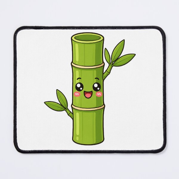 Item preview, Cute Kawaii Bamboo Stalk Happy Green Nature Cartoon designed and sold by Seculinator.