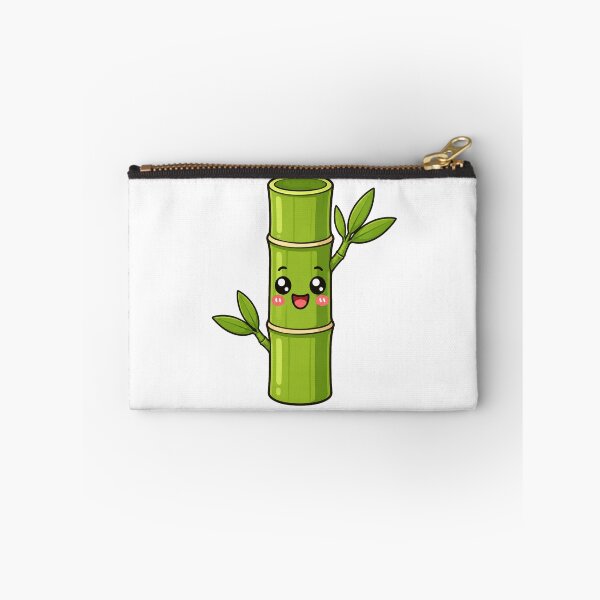 Item preview, Cute Kawaii Bamboo Stalk Happy Green Nature Cartoon designed and sold by Seculinator.