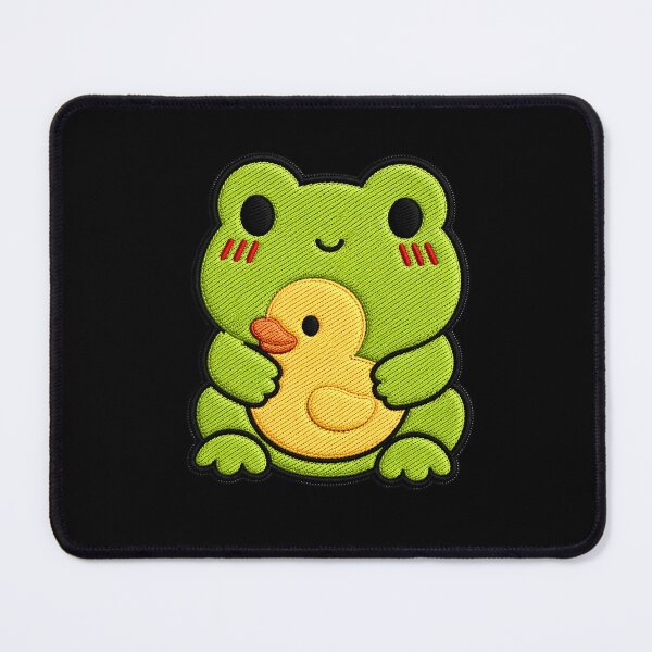 Item preview, Silly Frog Holding Rubber Duck designed and sold by ColorSplash123.