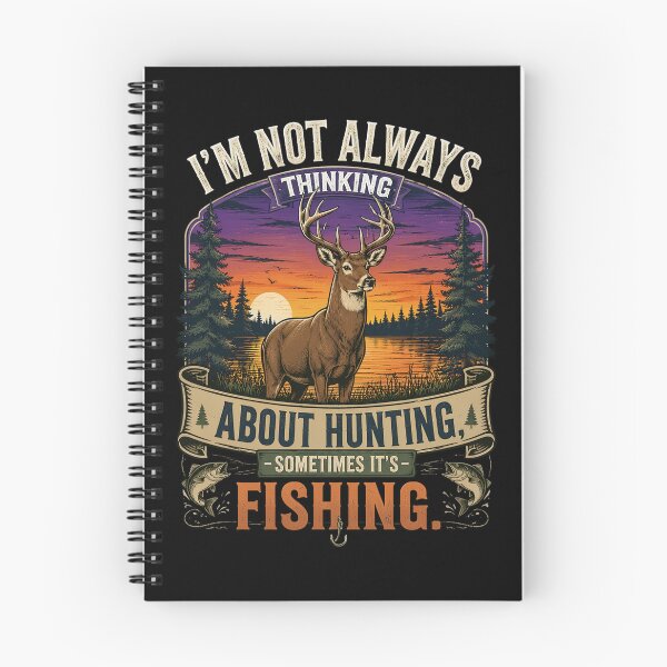 Item preview, I'm Not Always Thinking About Hunting Sometimes It's Fishing designed and sold by OlakunleOloroz.