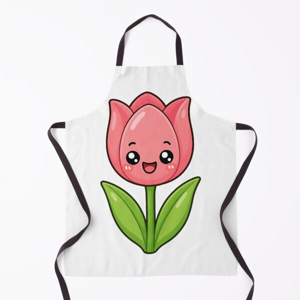 Item preview, Cute Kawaii Pink Tulip Flower Happy Spring Cartoon designed and sold by Seculinator.
