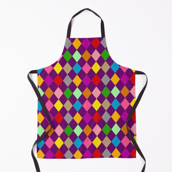 Item preview,  Multicolored Harlequin Diamonds Pattern Design - Purple  designed and sold by PatternTitan.