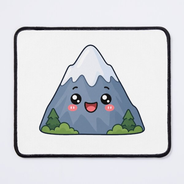 Item preview, Cute Kawaii Mountain Happy Hiking Nature Adventure Cartoon designed and sold by Seculinator.