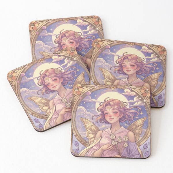 Item preview, Virgo Zodiac Goddess Art Print – Celestial Anime Horoscope Wall Decor designed and sold by RSDigitalPrintDesign.
