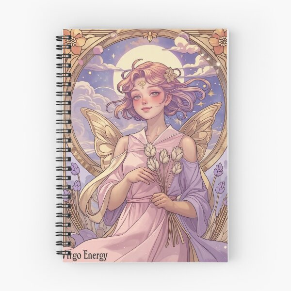 Item preview, Virgo Zodiac Goddess Art Print – Celestial Anime Horoscope Wall Decor designed and sold by RSDigitalPrintDesign.