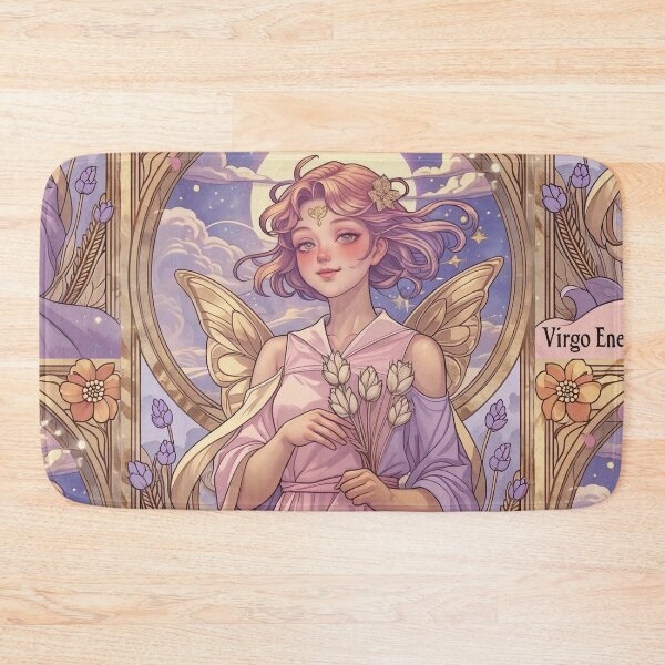 Item preview, Virgo Zodiac Goddess Art Print – Celestial Anime Horoscope Wall Decor designed and sold by RSDigitalPrintDesign.