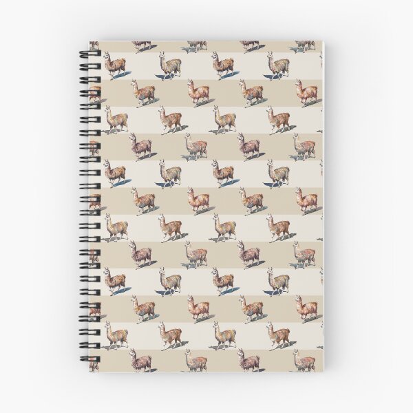Item preview, Watercolor Llamas over Beige and Cream  designed and sold by Lidra Zehcnas.