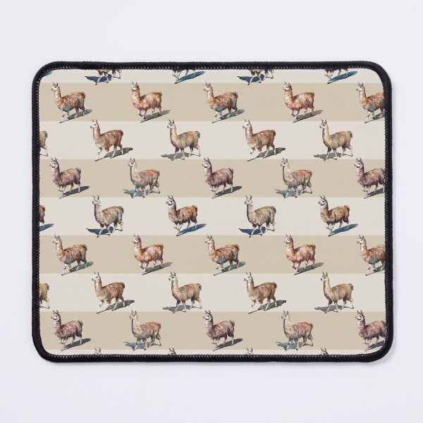 Item preview, Watercolor Llamas over Beige and Cream  designed and sold by Lidra Zehcnas.