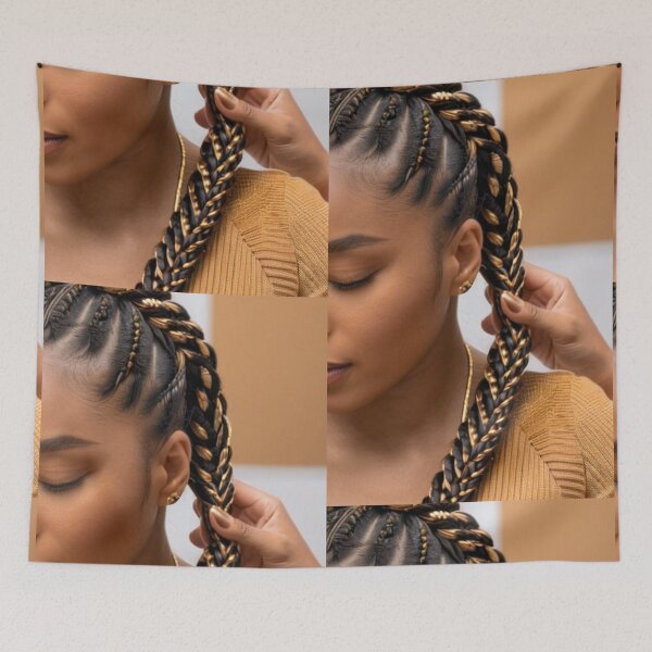 Item preview, Beauty - Afro-Bohemian Hairstyle, Modern Portrait designed and sold by Beat-It.