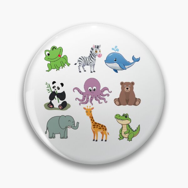 Item preview, Cute Cartoon Animal Collection | Kawaii Zoo & Ocean Animals | Kids Animal Illustration designed and sold by MakeMemoryStore.