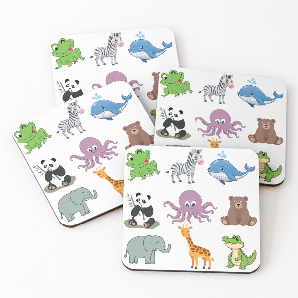 Item preview, Cute Cartoon Animal Collection | Kawaii Zoo & Ocean Animals | Kids Animal Illustration designed and sold by MakeMemoryStore.