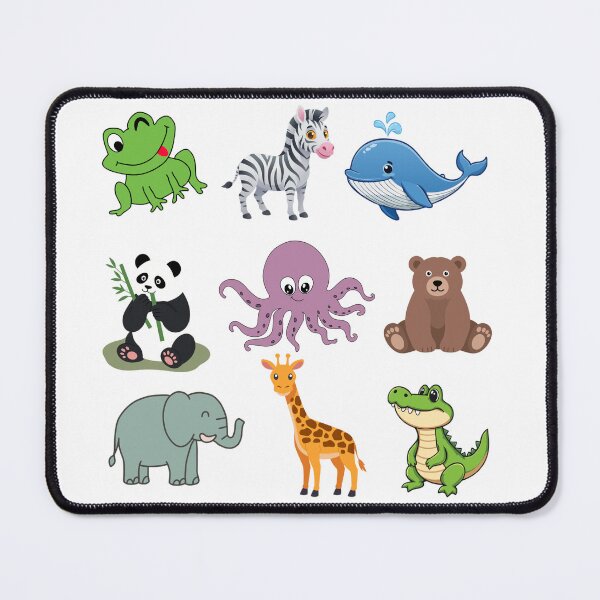 Item preview, Cute Cartoon Animal Collection | Kawaii Zoo & Ocean Animals | Kids Animal Illustration designed and sold by MakeMemoryStore.