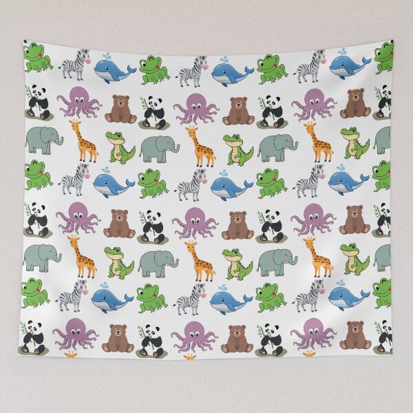 Item preview, Cute Cartoon Animal Collection | Kawaii Zoo & Ocean Animals | Kids Animal Illustration designed and sold by MakeMemoryStore.